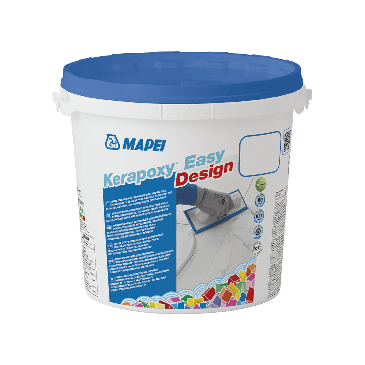 Mapei Kerapoxy Easy Design 3kg White 100 - Premium Epoxy Grout for Tile Floors, Walls, and Showers - Ideal for Bathroom, Kitchen & Commercial Spaces