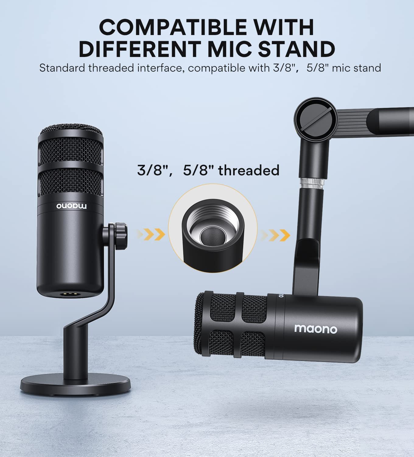 MAONO PD100 XLR Dynamic Microphone - Professional Cardioid Studio Mic for Podcasting, Live Streaming, Vocal Recording & Voice Overs | Advanced Voice Isolation Technology | Durable Metal Construction | Compatible with Audio Interfaces, Mixers & Sound Cards | Perfect for Home Studios, YouTube Creators & Broadcasters