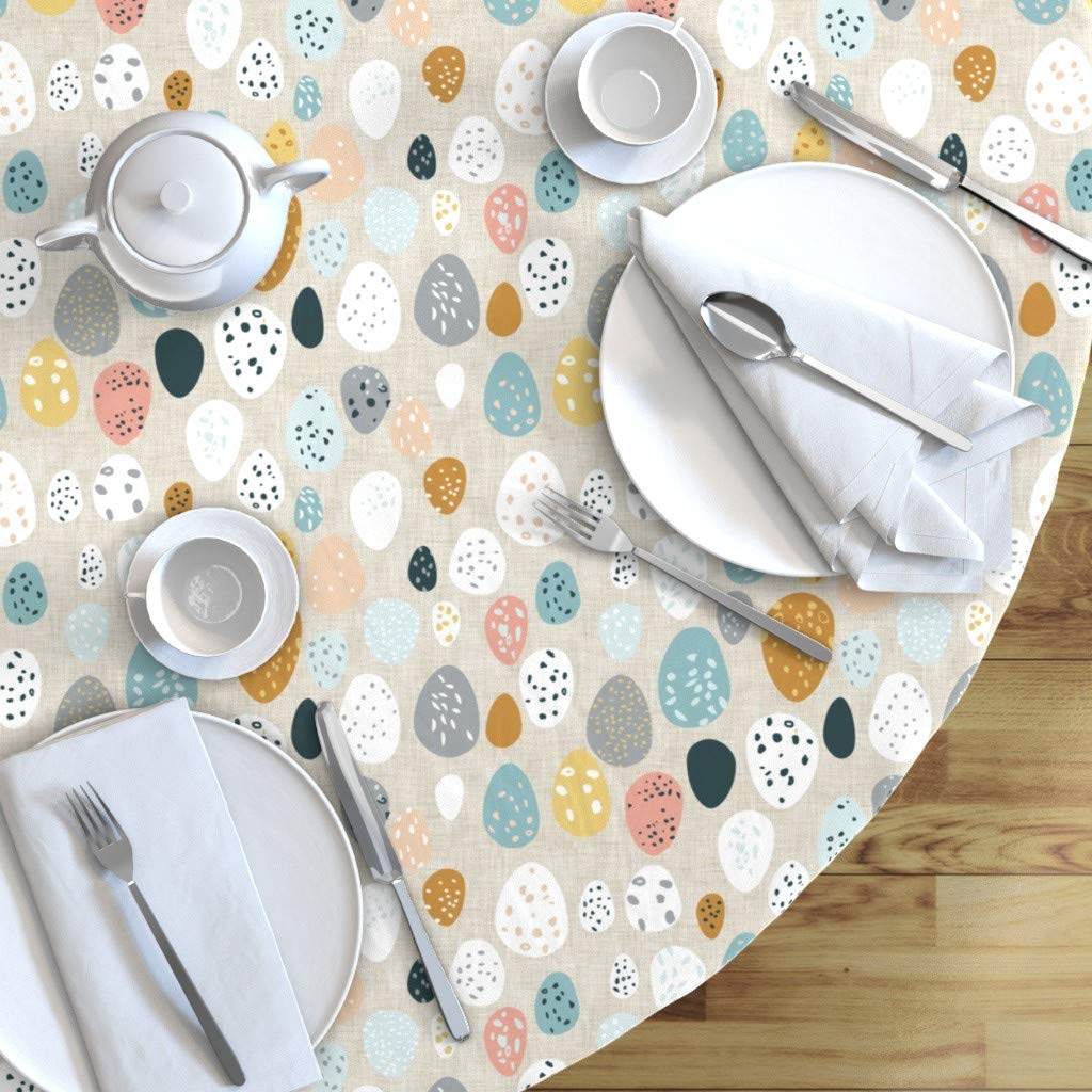 Custom Printed Cotton Sateen Tablecloth 70