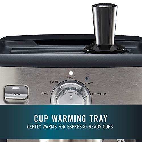 BVCLECMP1 Temp iQ Espresso Machine with Steam Wand - Stainless Steel Professional Coffee Maker for Home & Office - Perfect for Lattes, Cappuccinos & Espresso Drinks