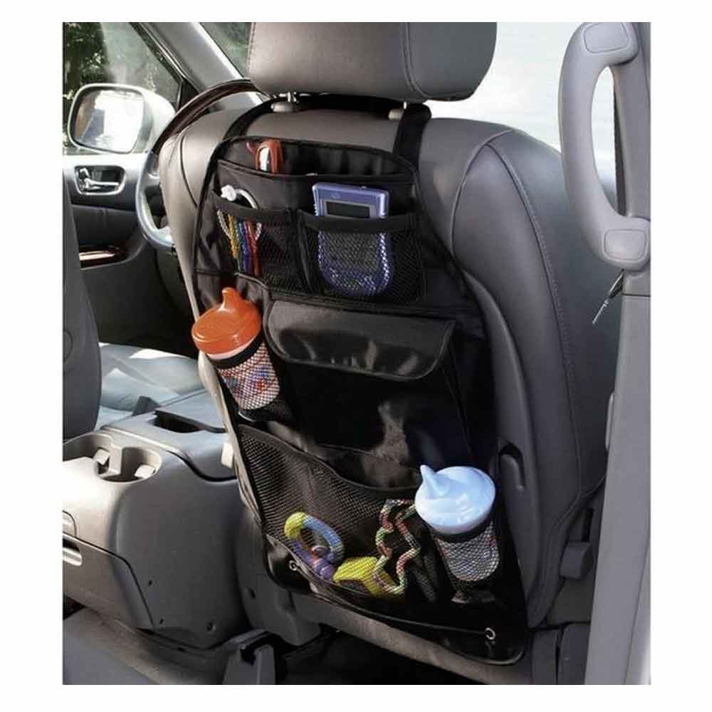 ATB 1 Car Front Seat Hanging Organizer with Multi-Pocket Storage Straps - Travel Accessories, Kids Toys & Road Trip Essentials - Perfect for Family Road Trips, Long Drives & Daily Commutes - Keep Your Car Organized on the Go - Ideal for Parents, Travelers & Commuters - Great for Storing Snacks, Phones, Maps & Baby Supplies