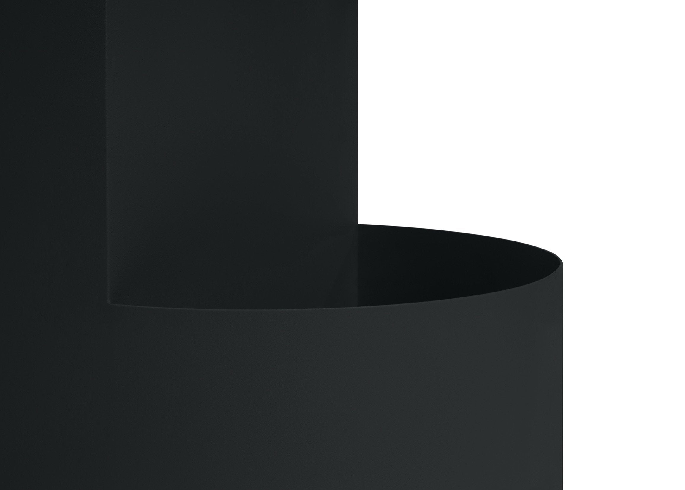 Black Owal Plant Pot - Modern Indoor & Outdoor Flower Planter for Home Decor, Office, Garden, and Balcony