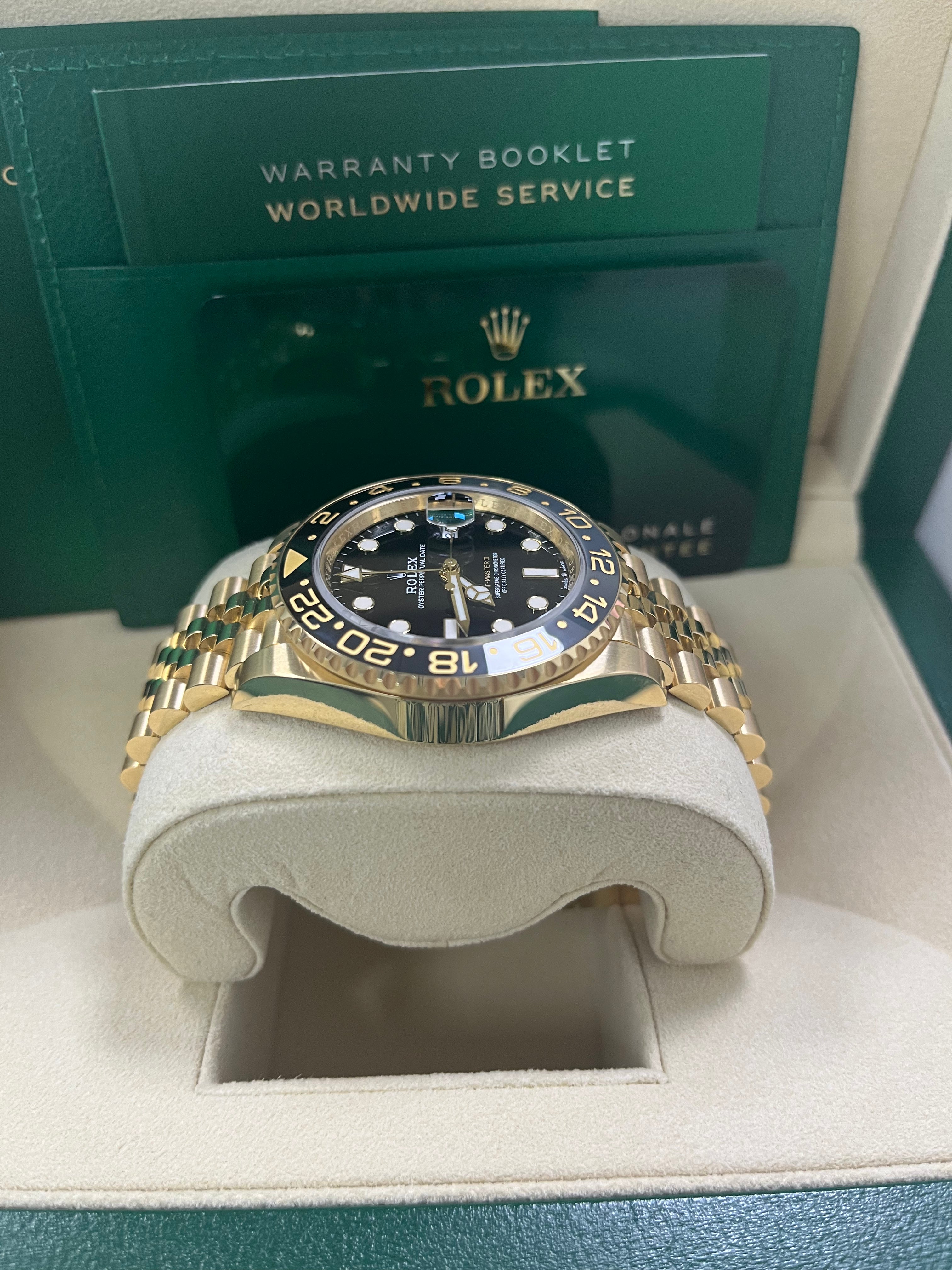 Rolex GMT-Master II 126718GRNR 2023 New Release - Luxury Men's Watch with Jubilee Bracelet & Black/Gray Bezel - Perfect for Travel, Business & Collectors