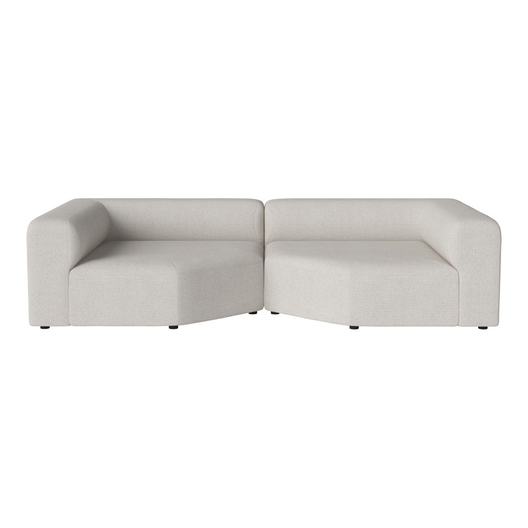 Modern Angle 2 Seater Sofa - Comfortable L-Shaped Loveseat for Small Spaces | Perfect for Apartments, Living Rooms & Cozy Corners