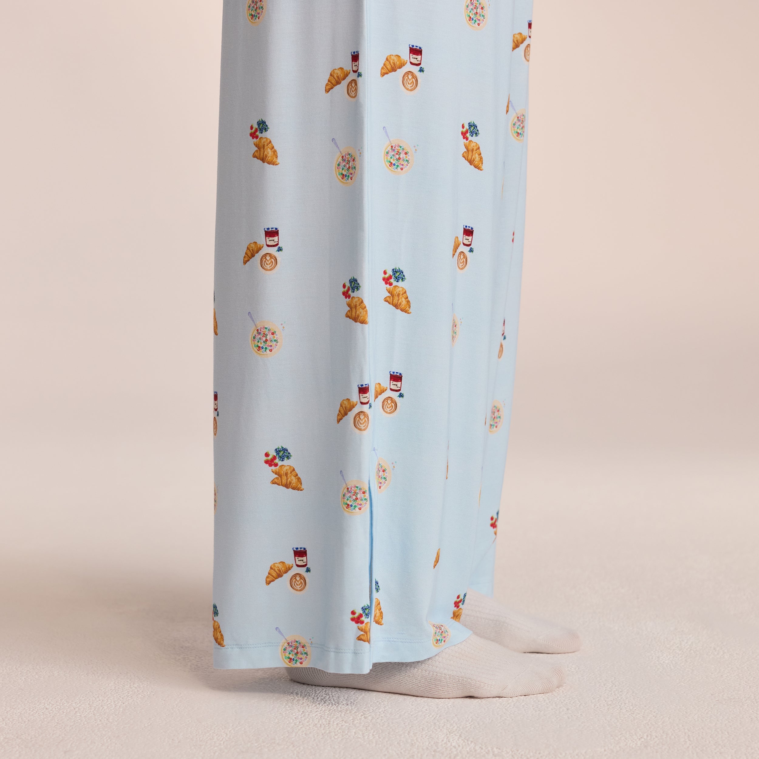Soft Modal Pajama Pants for Women - Comfortable Sleepwear Lounge Pants in Blue - Perfect for Relaxing at Home, Lounging & Sleeping