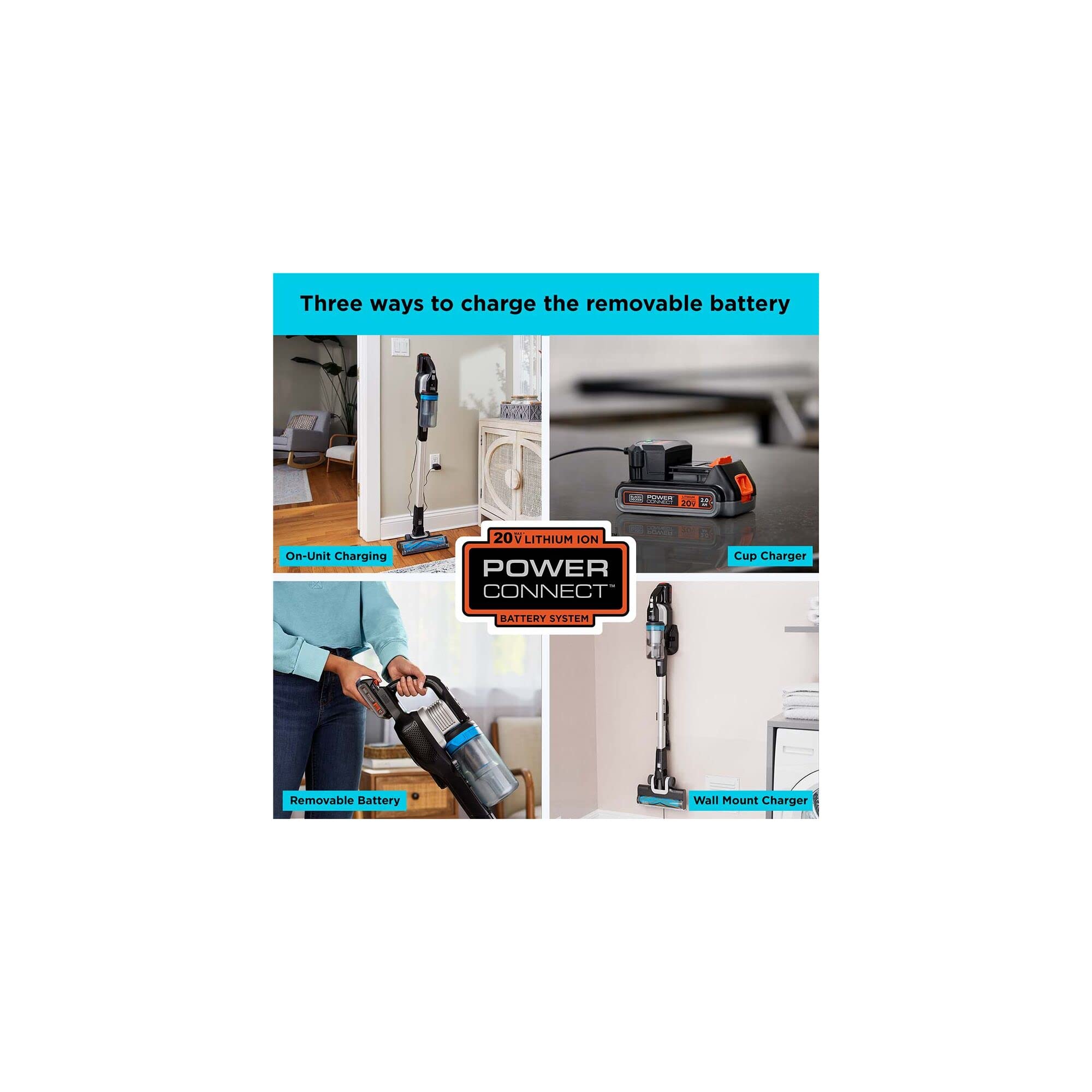 BLACK+DECKER POWERSERIES Extreme MAX Cordless Stick Vacuum Cleaner for Home & Pet Hair - BHFEB520D1 | Powerful Suction for Hard Floors & Carpets | Lightweight & Easy to Maneuver | Ideal for Pet Owners & Allergy Sufferers