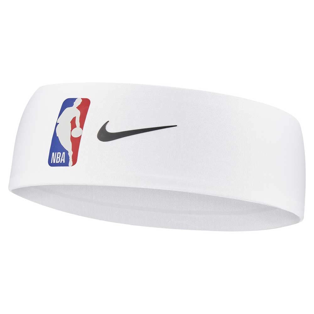 Nike NBA Fury 2.0 Headband - White & Black Sweatband for Men & Women - Perfect for Basketball, Running, Workouts & Sports Activities