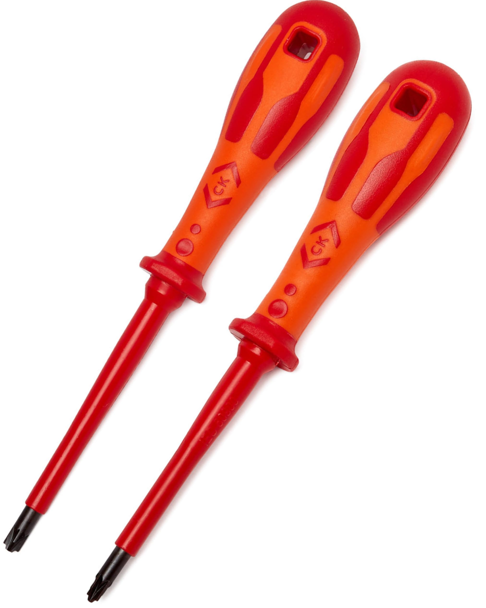 C.K Tools T49146 Dextro VDE Insulated Modulo Screwdriver Set - 2-Piece Professional Screwdriver Kit for Electricians & DIY Home Repairs | Safe for Electrical Work, Appliance Repair & Electronics Maintenance