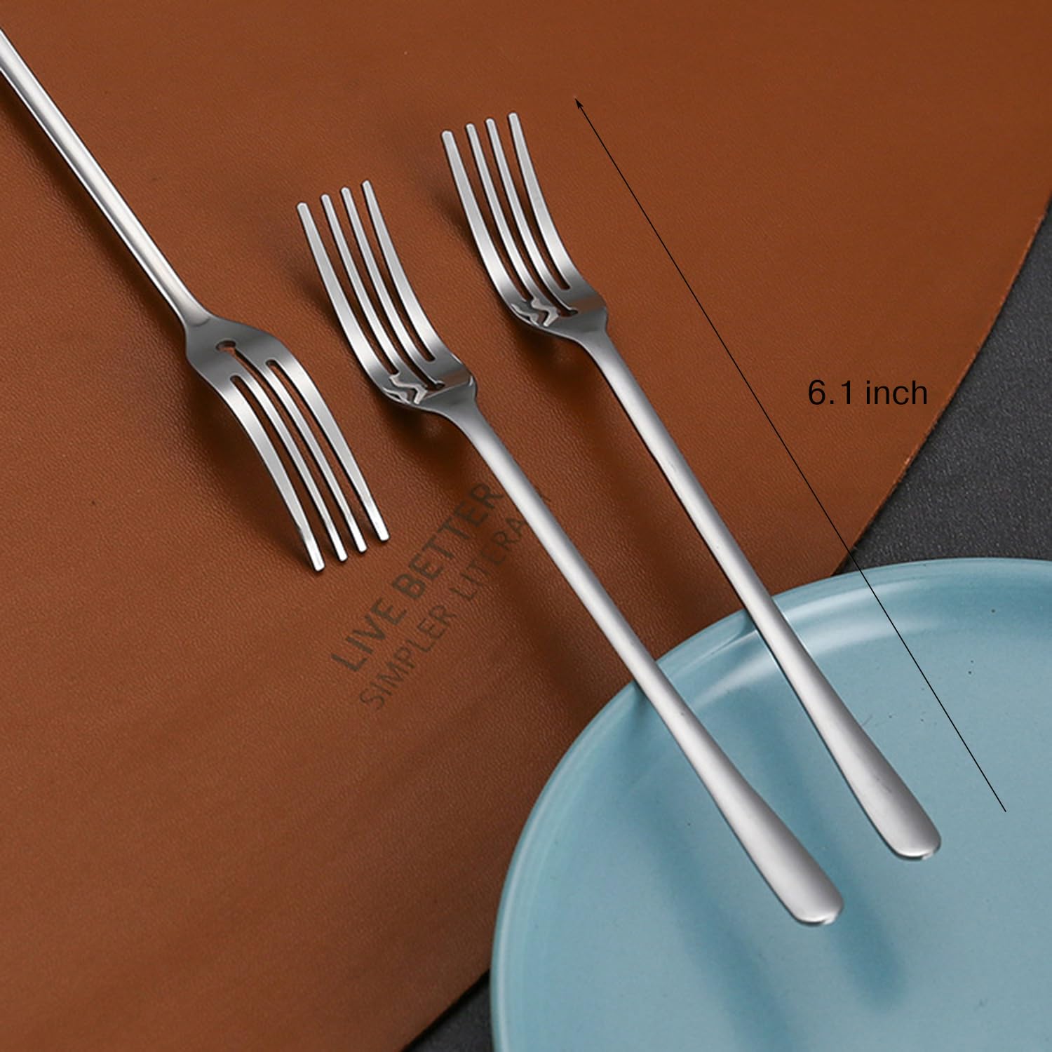 Premium Stainless Steel Appetizer Forks Set - 4-Piece 6.1