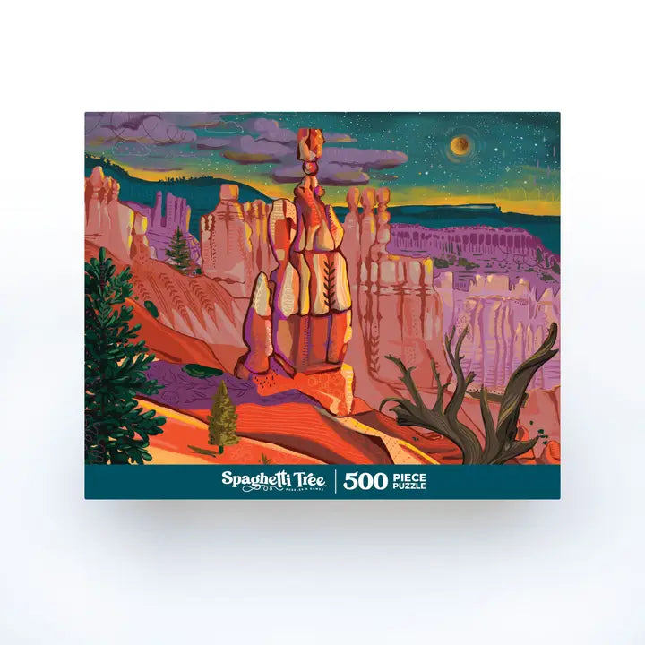 Bryce at Night 500 Piece Jigsaw Puzzle - Challenging Adult Puzzle for Relaxation & Home Decor