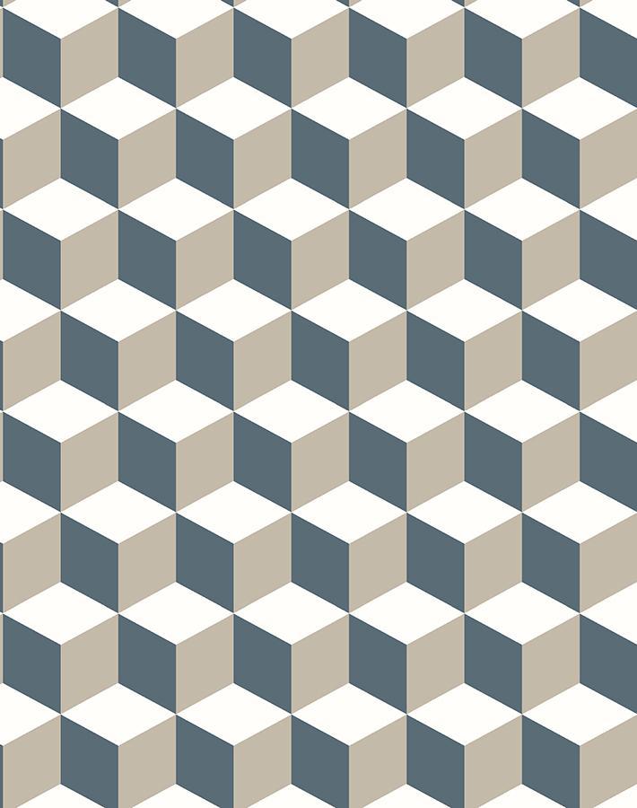 Stylish 'Ice Cubist' Gray Wallpaper by Wallshoppe - Perfect for Modern Living Rooms & Bedroom Accent Walls
