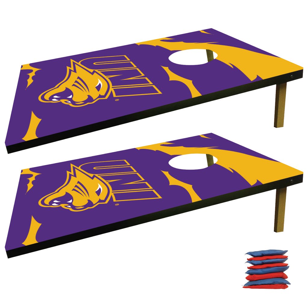 University of Northern Iowa Cornhole Bag Toss Game - Premium Outdoor Bean Bag Toss Set for Tailgates, Backyard Parties, and Campus Events