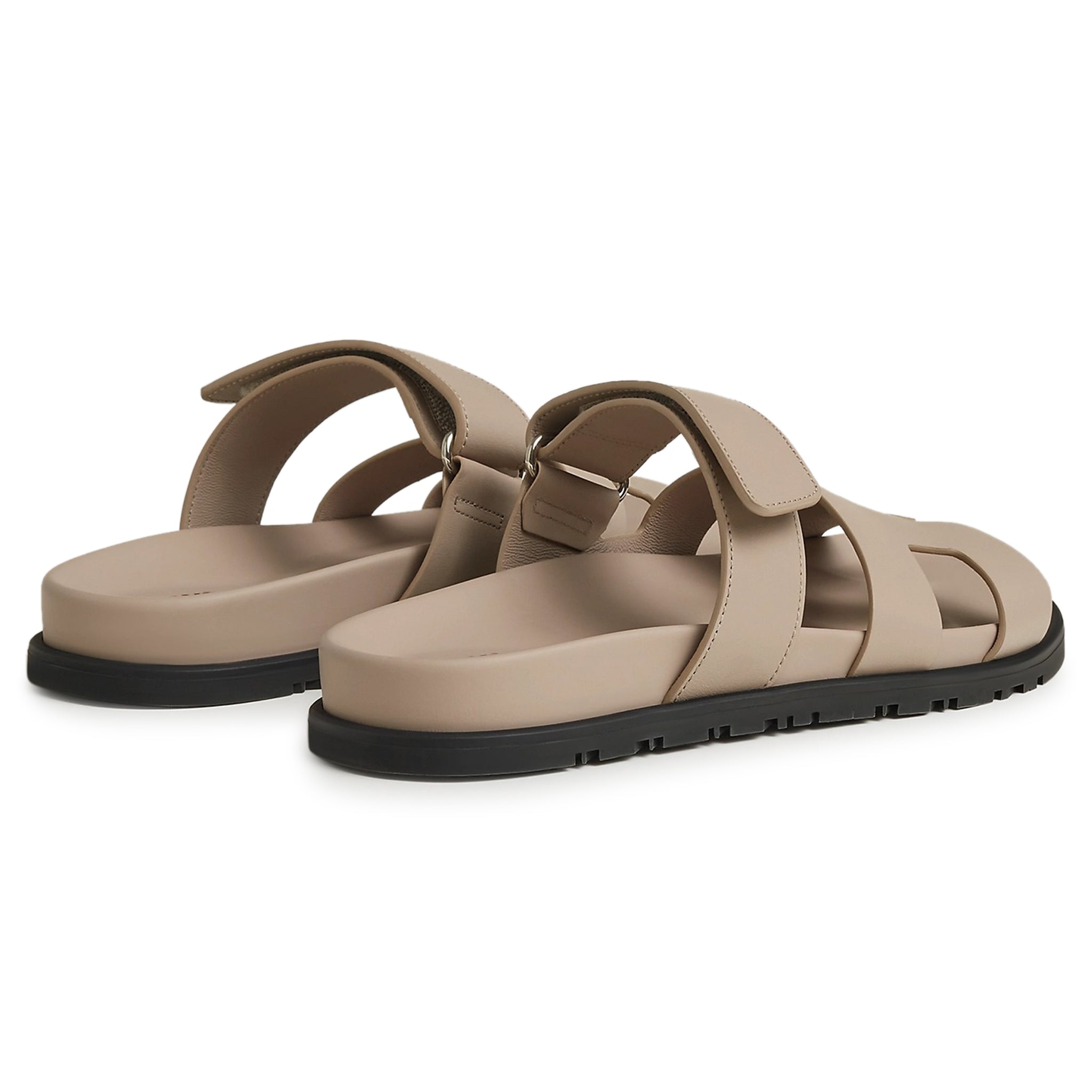 Hermès Paris Chypre Beige Mastic Sandals for Women - Luxury Leather Summer Slides - Perfect for Beach, Vacation & Casual Outings