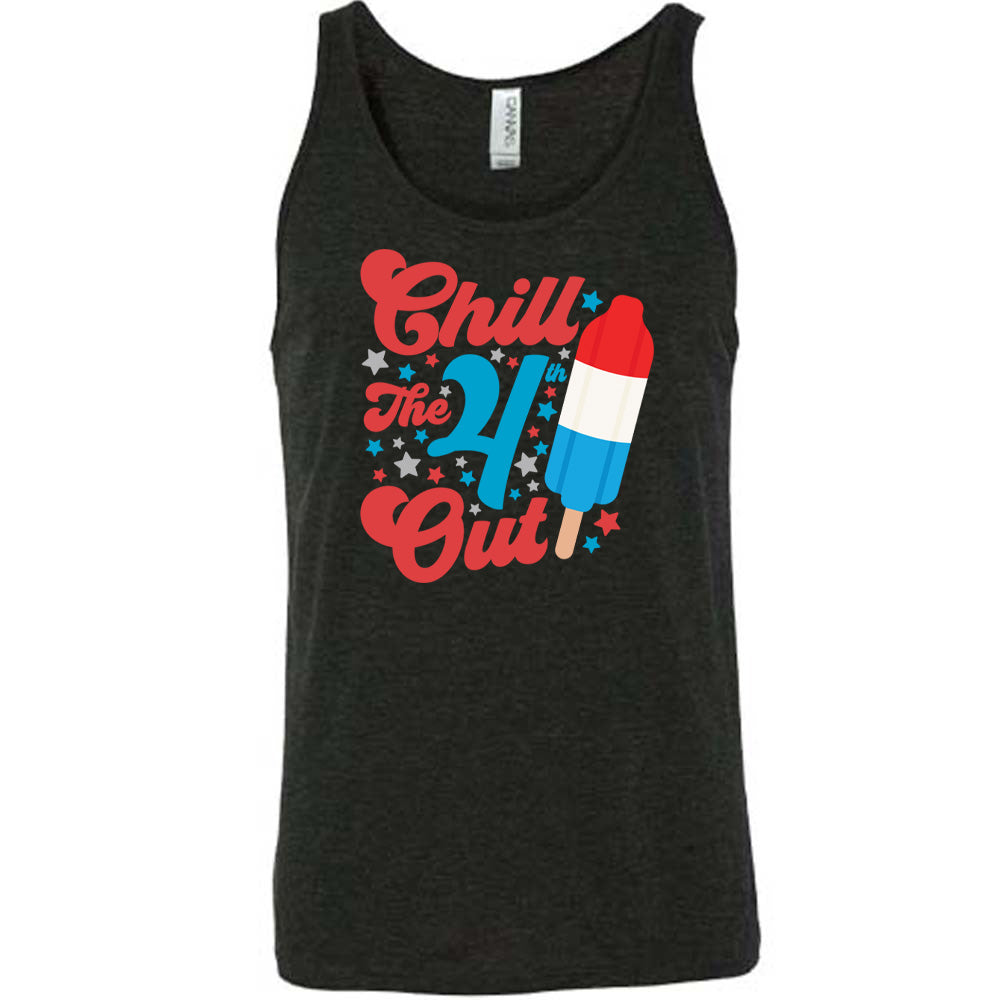 Unisex Chill The 4th Out Popsicle T-Shirt - Fun Summer BBQ & Independence Day Party Outfit