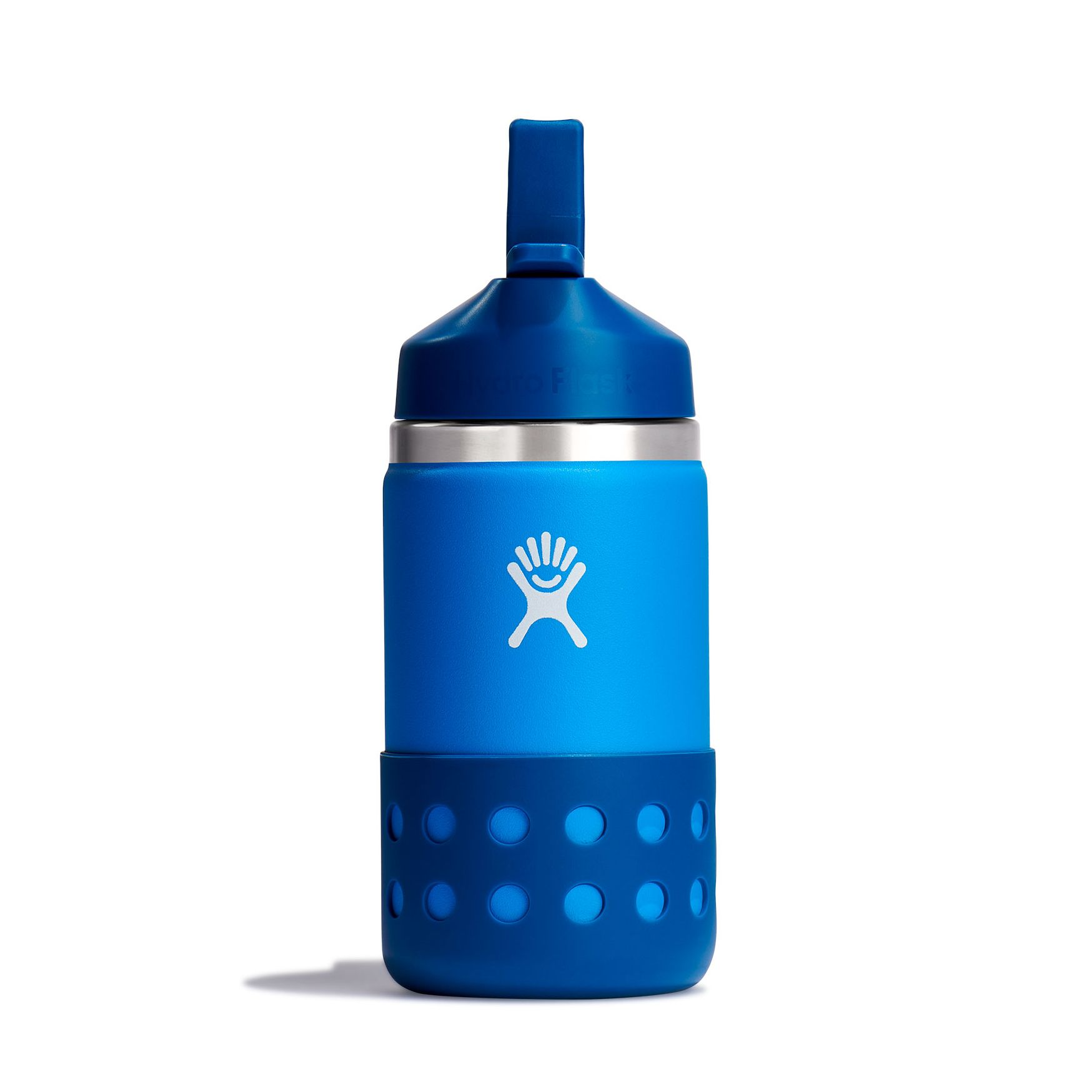 12 oz Kids' Wide Mouth Water Bottle with Straw Lid - Leak Proof & BPA Free - Perfect for School, Sports & Outdoor Activities