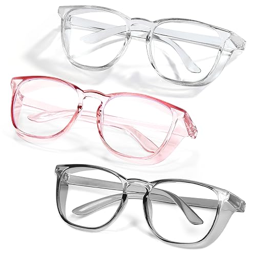 3 Pack: Clear+pink+grey