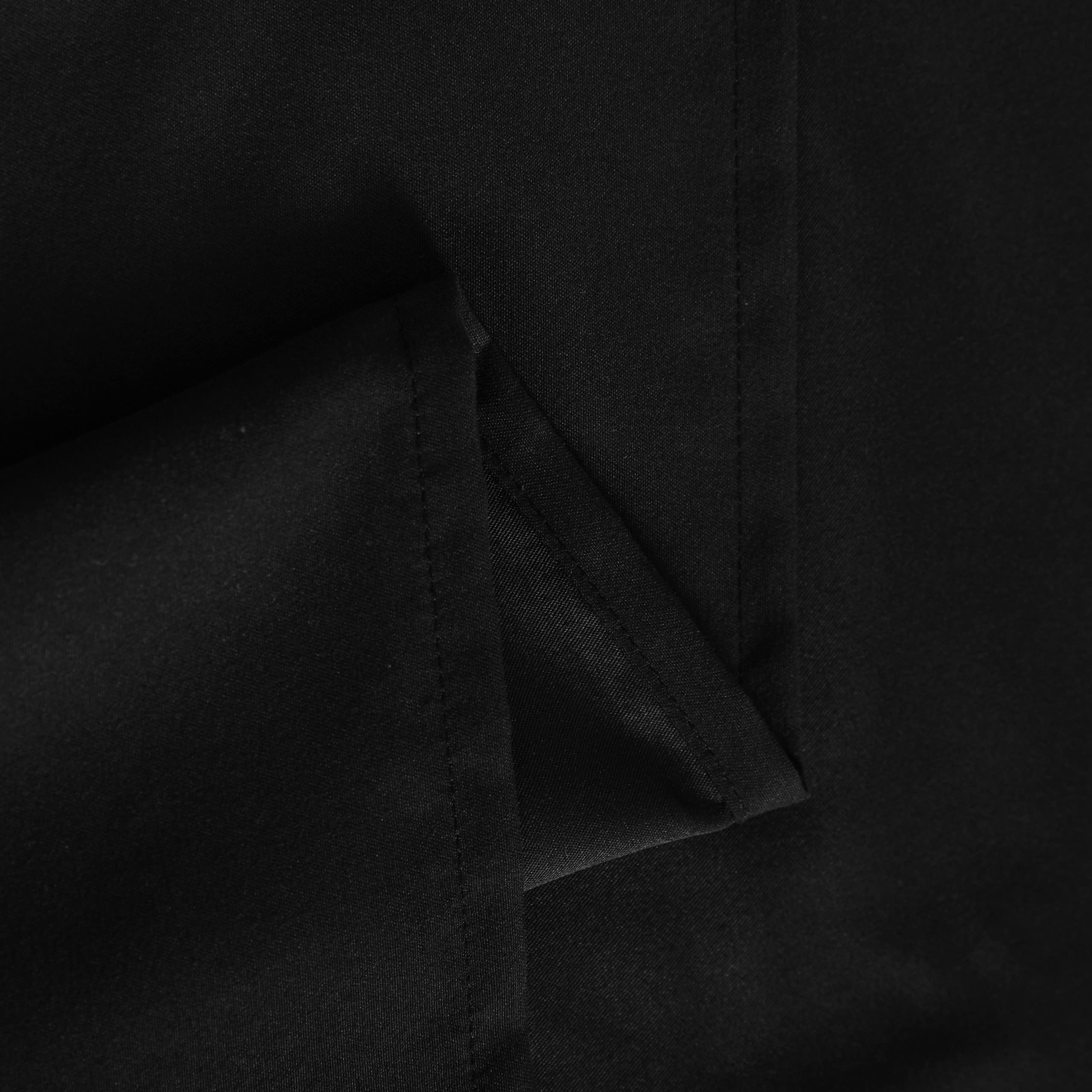 NTBAY 3-Piece 100% Microfiber Twin XL Sheet Set - Ultra Soft 1800 Thread Count, Wrinkle & Fade Resistant, Deep Pocket Fitted Sheet (1 Flat, 1 Fitted, 1 Pillowcase) - Perfect for Dorms, Guest Rooms & Cozy Bedrooms - Black