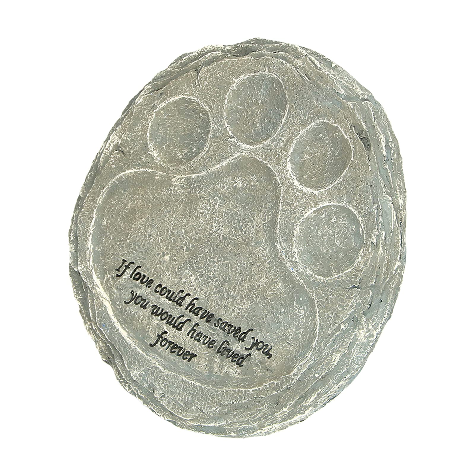 Memorial Tombstone for Dogs - Durable Resin Pet Memorial Stone for Backyard, Garden & Lawn - Comforting Heart Design in Moss Green - Perfect for Pet Graves & Memorial Gardens