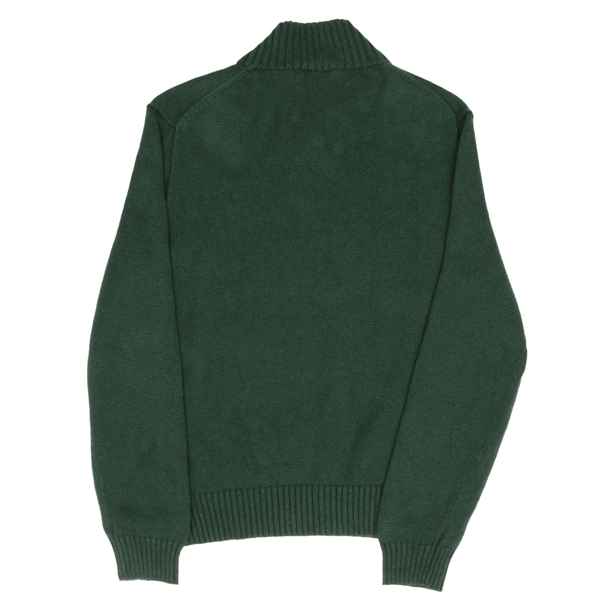 Polo Ralph Lauren Green Knit Quarter Zip Sweater for Men - Medium Size | Casual & Business Wear, Perfect for Office & Outdoor Activities