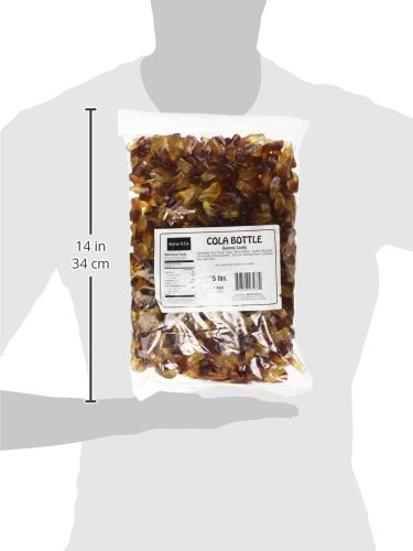 Kervan Candy Bebeto Cola Bottle Gummies - 5lb Bulk Bag of Fruity, Soft & Sweet Gummy Candy for Kids, Party Favors, Halloween Treats & Gift Snacks - Perfect for Birthday Parties, Classroom Rewards & Movie Night Snacks