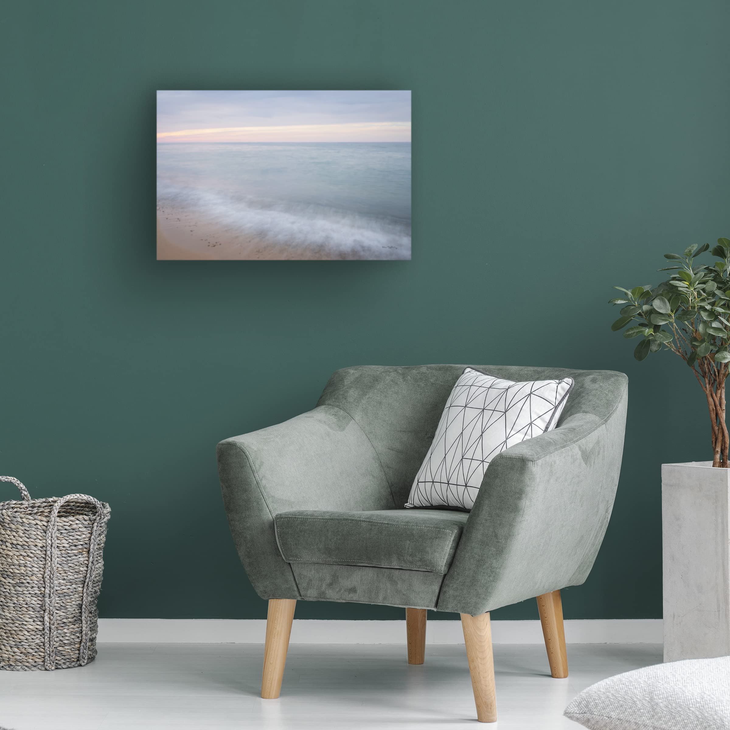 Alan Majchrowicz Lake Superior Beach I Canvas Art Print - Stunning Waterfront Landscape Wall Decor for Living Room, Bedroom & Office - Trademark Fine Art Collection