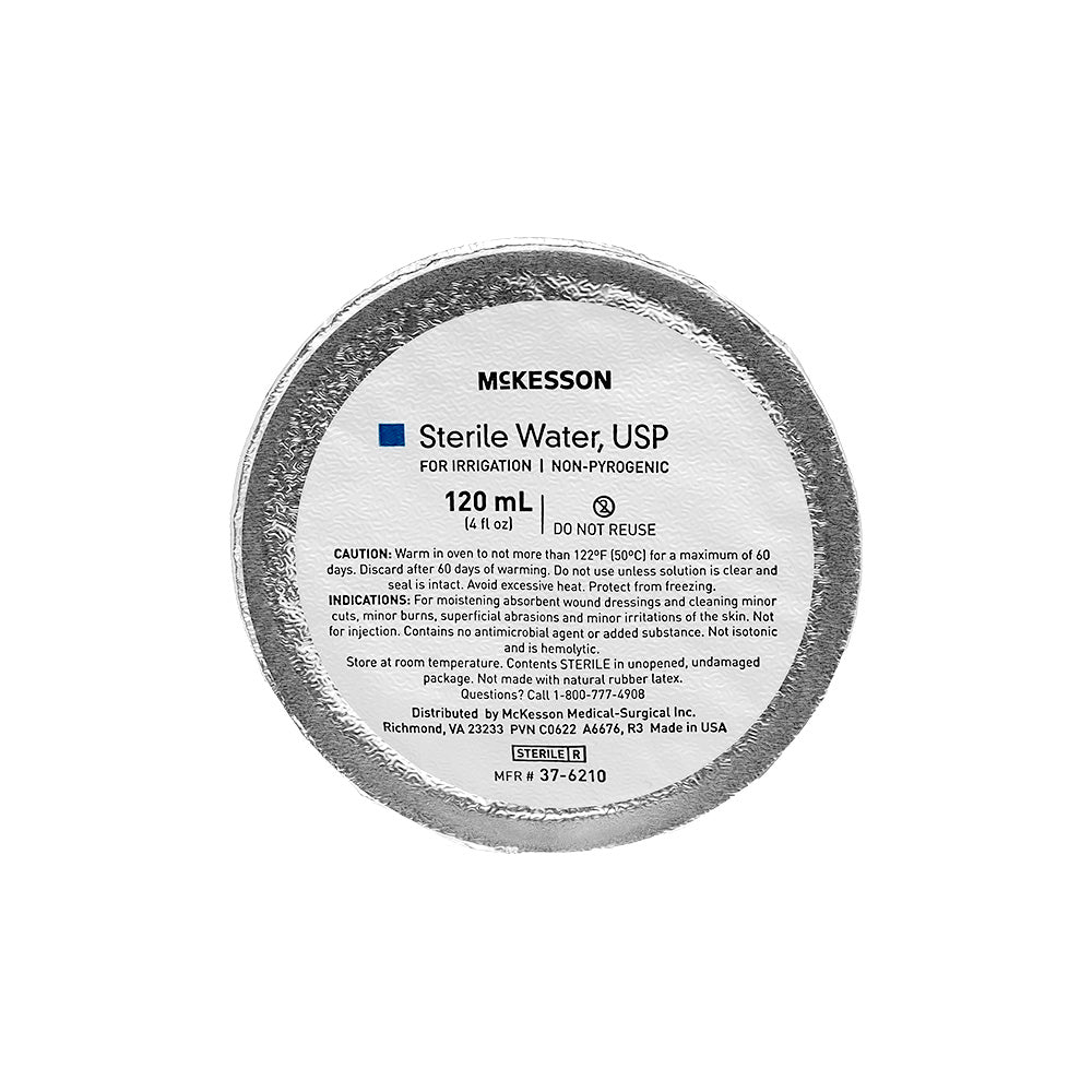 Sterile Water Cup 120mL - Individually Sealed for Medical, Laboratory & First Aid Use - Hydration & Wound Care Solution