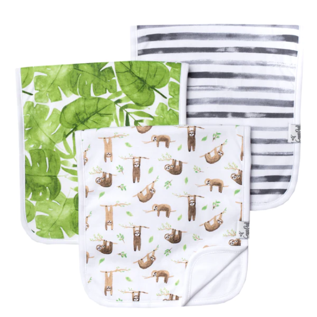 Copper Pearl Burp Cloths 3 Pack - Soft & Absorbent Baby Bibs for Newborns & Infants - Perfect for Feeding, Spit-Up & Messy Meals