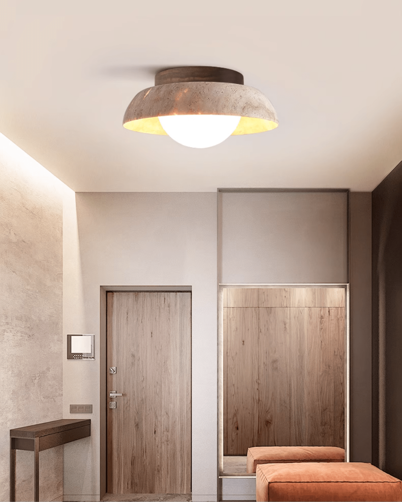 Modern Caelo Ceiling Lamp - Energy Efficient LED Flush Mount Light Fixture for Living Room, Bedroom, Kitchen & Hallway - Dimmable Bright Lighting for Home & Office Decor