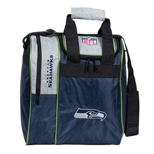KR Strikeforce 2020 NFL Seattle Seahawks Team Logo Single Tote Bowling Bag - Perfect for Football Fans, Game Day & Bowling Enthusiasts