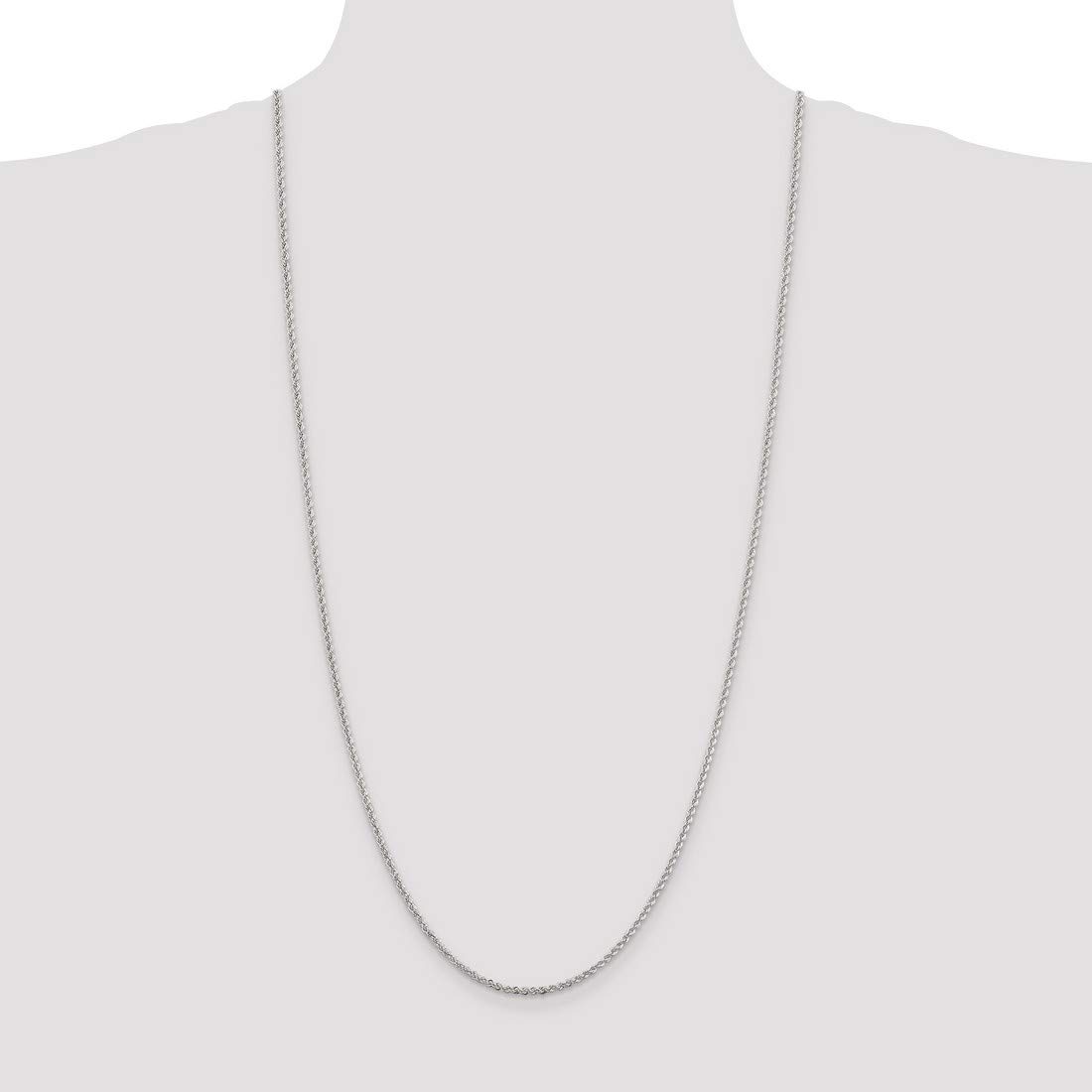 Sterling Silver Solid Heavy Rope Chain Necklace, Bracelet or Anklet - Durable Jewelry for Men & Women - Perfect for Everyday Wear, Gifts & Special Occasions