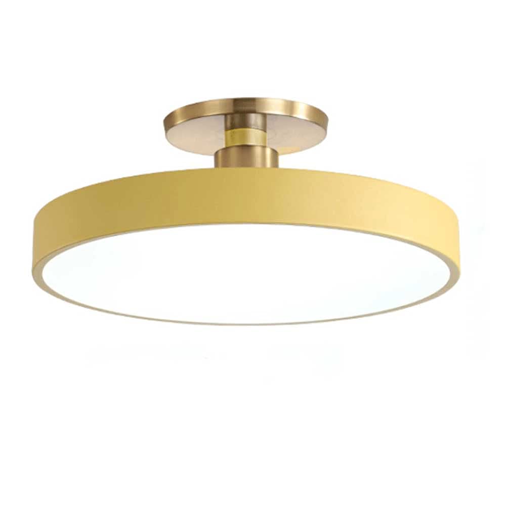 3-Color LED Flush Mount Ceiling Light - Modern Dome Fixture with Adjustable Lighting for Kitchen, Bedroom, Balcony | Dimmable, Close-to-Ceiling Installation, Minimalist Design for Home & Office Spaces