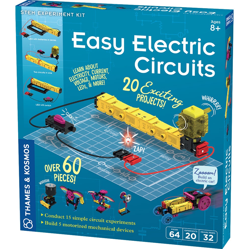 Easy Electric Circuits Kit for Kids - STEM Learning Toys for Science Experiments & DIY Projects - Perfect for Classroom, Home, and Science Fair Projects
