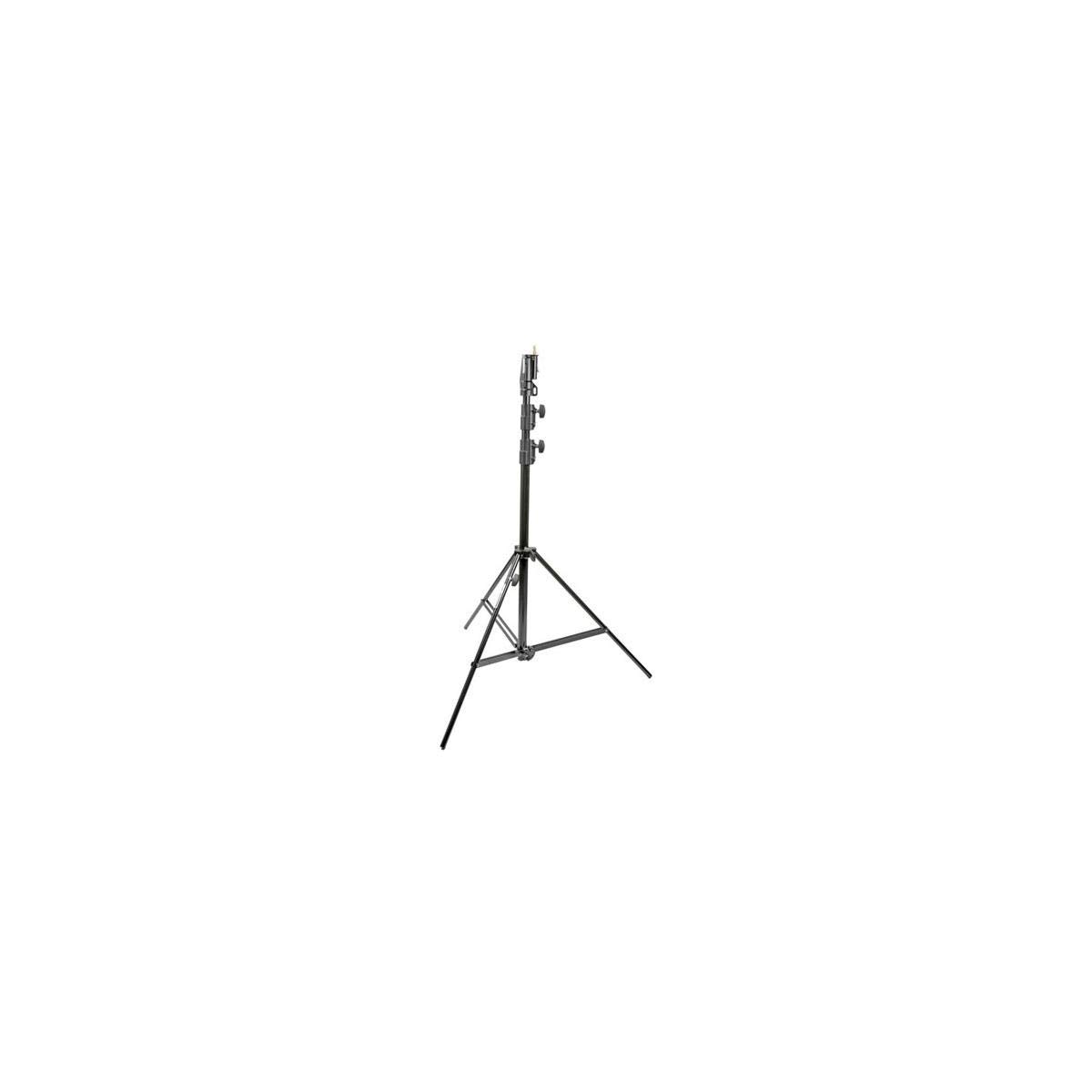 Manfrotto 10.9' Heavy Duty Steel Light Stand with Leveling Leg - Professional Photography & Video Lighting Equipment for Studio, Outdoor Shooting & Live Streaming (Black)
