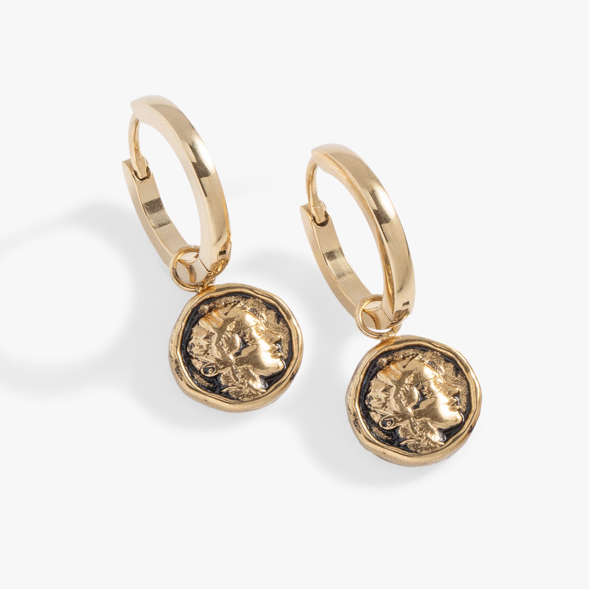 Stylish Coin Hoop Earrings for Women - Trendy Gold & Silver Jewelry - Perfect for Everyday Wear, Parties, and Gifts