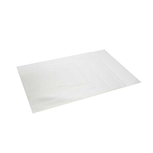 Krystal Clear Glazing Styrene Sheets Pack - 25 Pack of 8x10