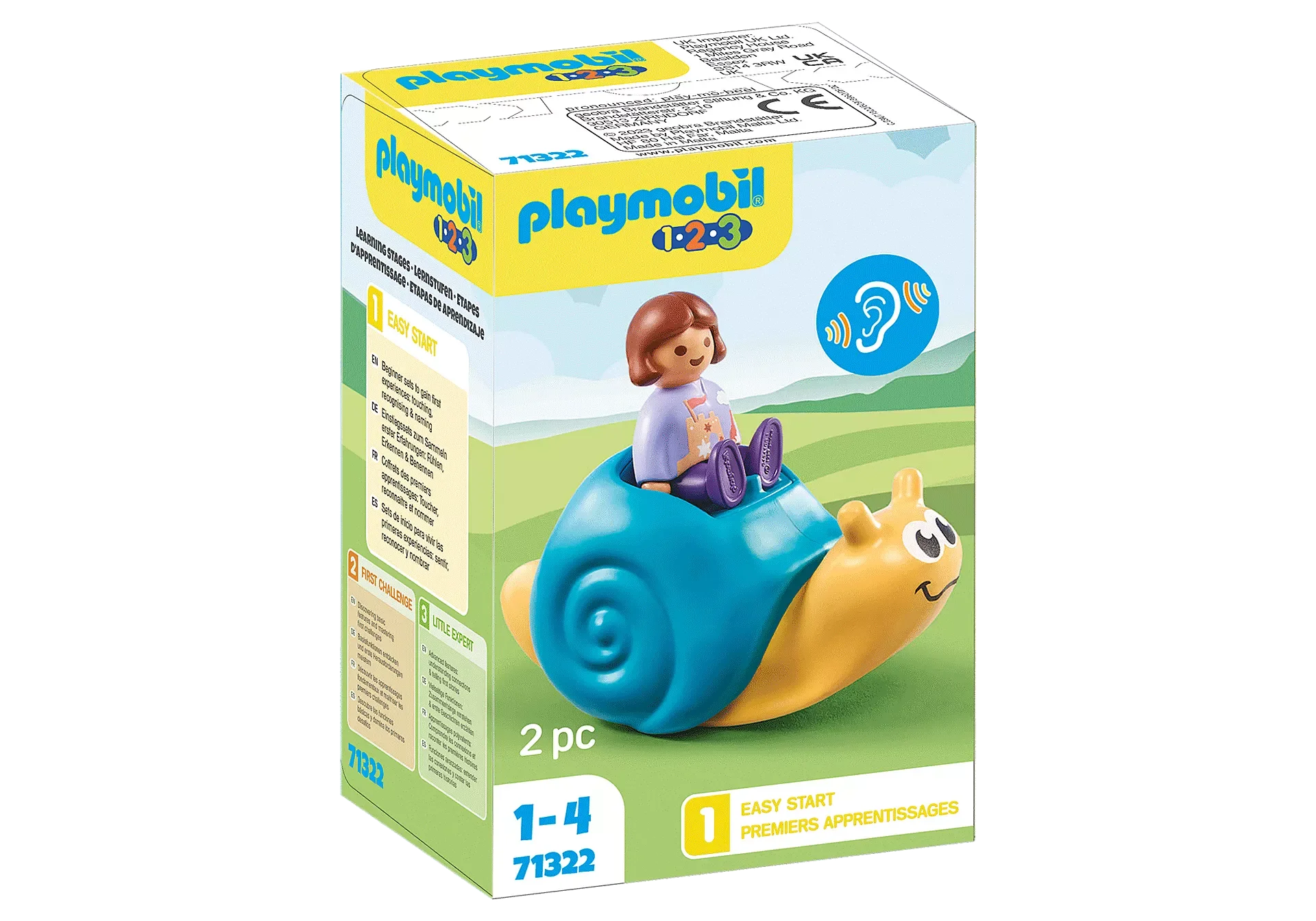1.2.3. Rocking Snail - Fun Educational Wooden Toy for Toddlers & Kids - Perfect for Early Learning, Counting Practice, and Playtime Activities