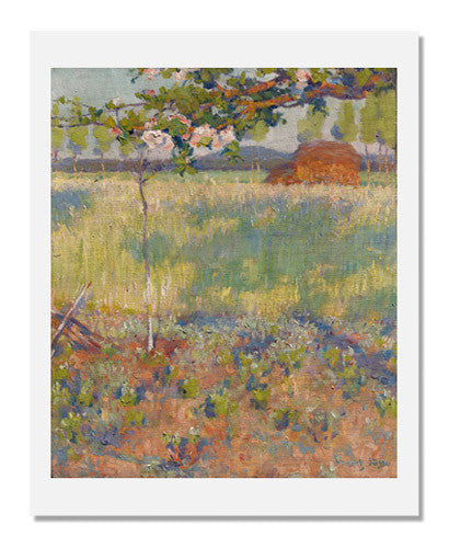 Robert William Vonnoh Springtime in France Painting - Impressionist Landscape Art Print for Home & Office Decor | Wall Art for Living Room, Bedroom, or Gallery Display
