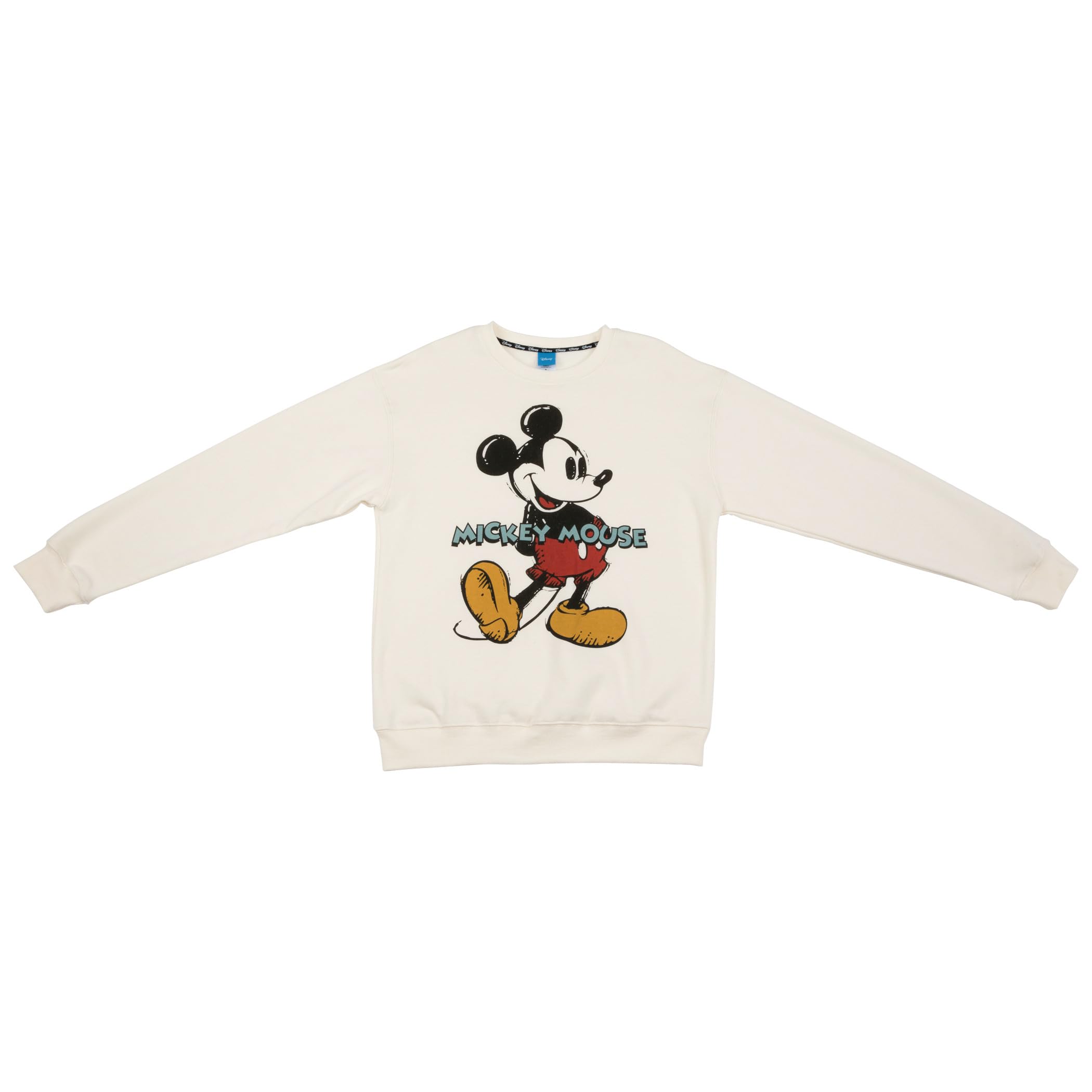 Disney Mickey Mouse Colorful Pencil Sketch Fleece Sweater - Cozy Winter Pullover for Kids & Adults | Perfect for Christmas Gifts, Family Matching Outfits & Disney Theme Parties