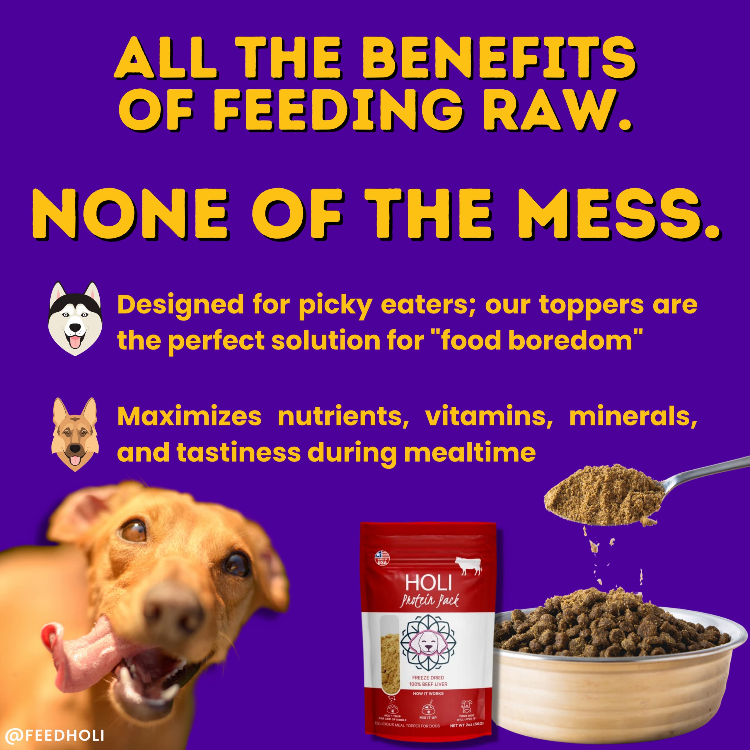 Premium Freeze-Dried Beef Liver Dog Food Topper - Single Ingredient Human-Grade Protein Boost for Picky Eaters - Grain Free, All Natural Dog Treats (4oz) - Perfect for Training Rewards & Meal Enhancers