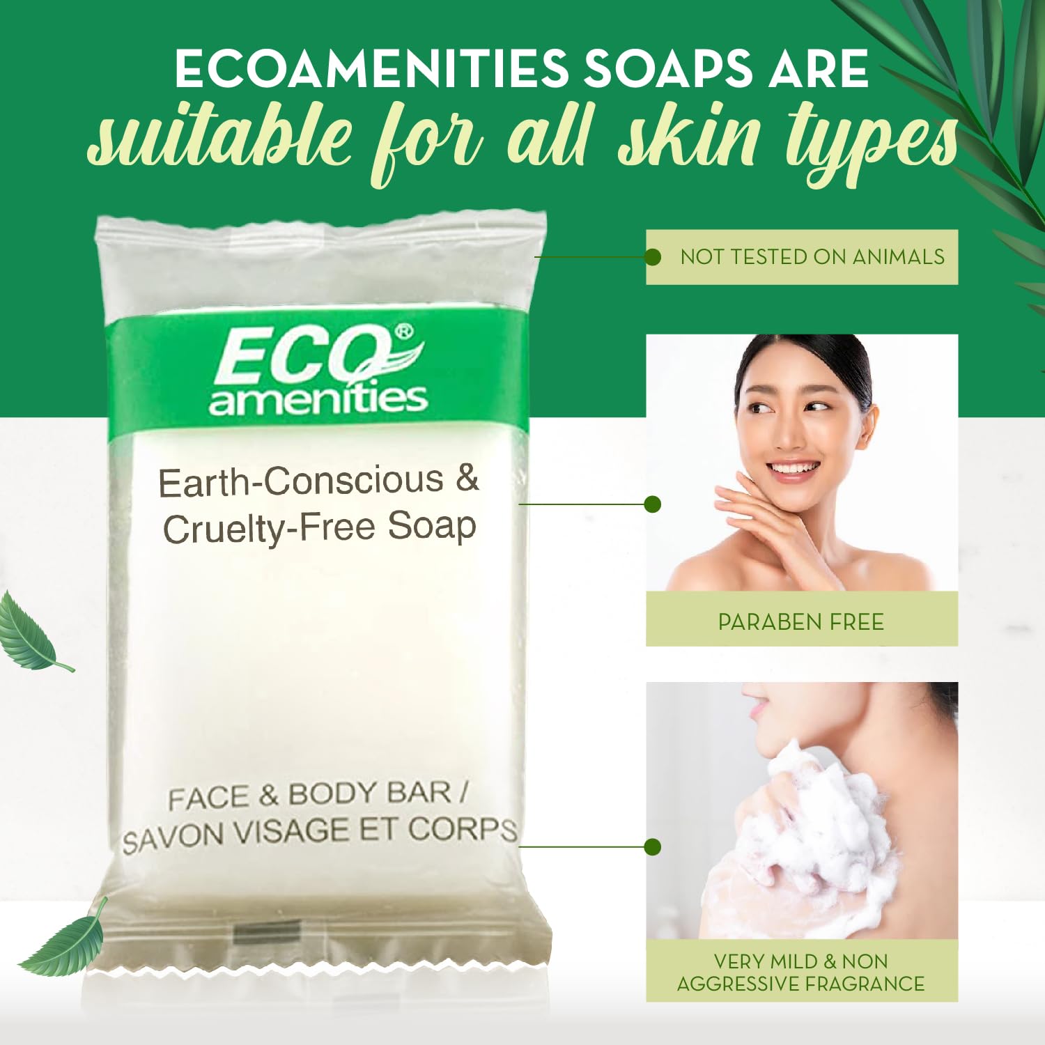 ECO Amenities Bulk Bar Soap - 200 Pack (0.5 oz Travel Size) | Individually Wrapped Hotel Soap Bars | Perfect for Hotels, Vacation Rentals, Airbnb Toiletries & Hygiene Kits | Ideal for Travel, Guest Bathrooms & Emergency Supplies