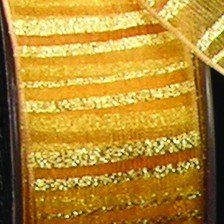 Sheer Gold Stripes Wired Craft Ribbon - 1.5 Inch x 25 Yards for Gift Wrapping, DIY Decorations, Wedding Bouquets & Party Favors