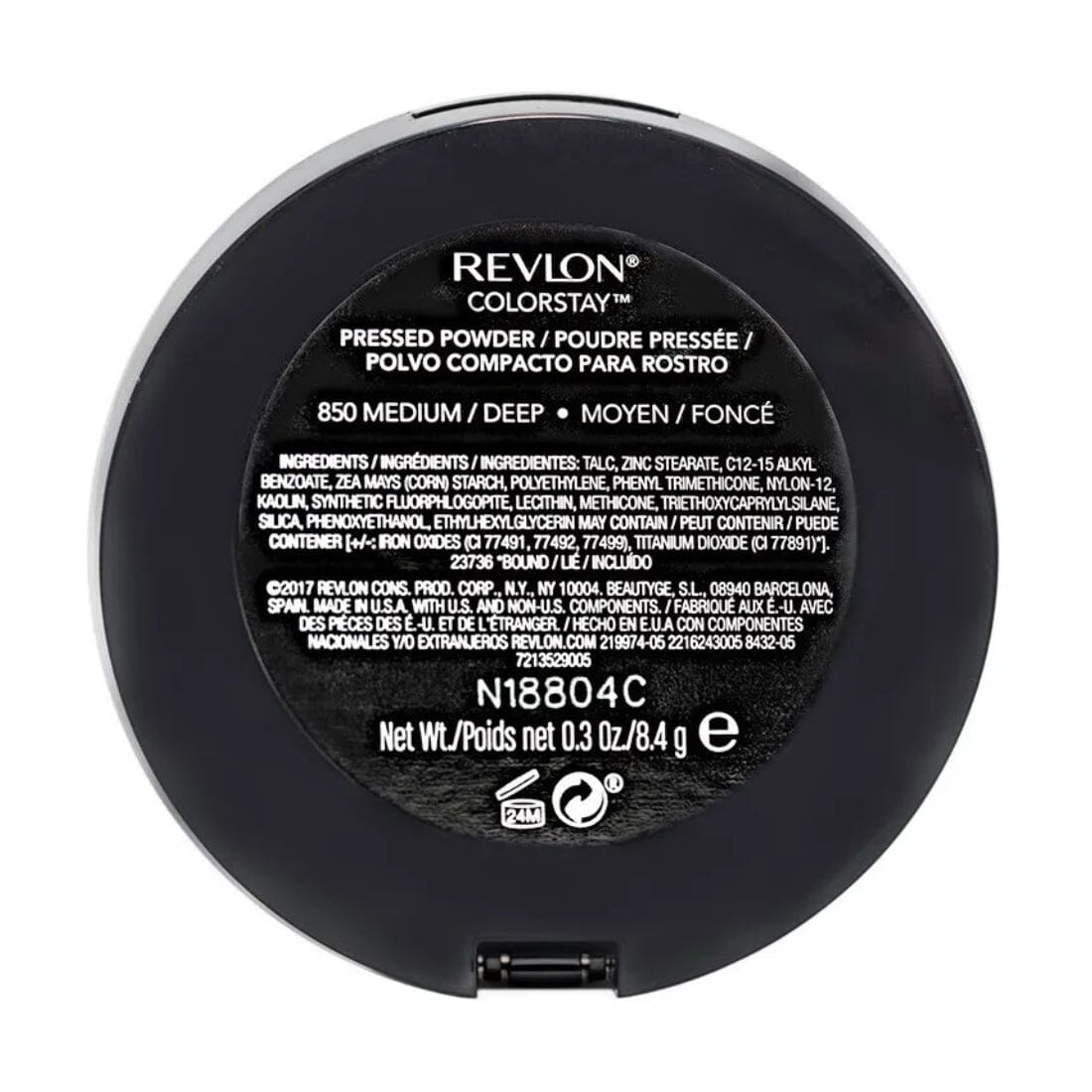 Revlon ColorStay Pressed Powder - Medium Deep 850, 8.5g Oil-Control Compact Powder for Long-Lasting Matte Finish | Perfect for Everyday Makeup & Touch-Ups On-The-Go