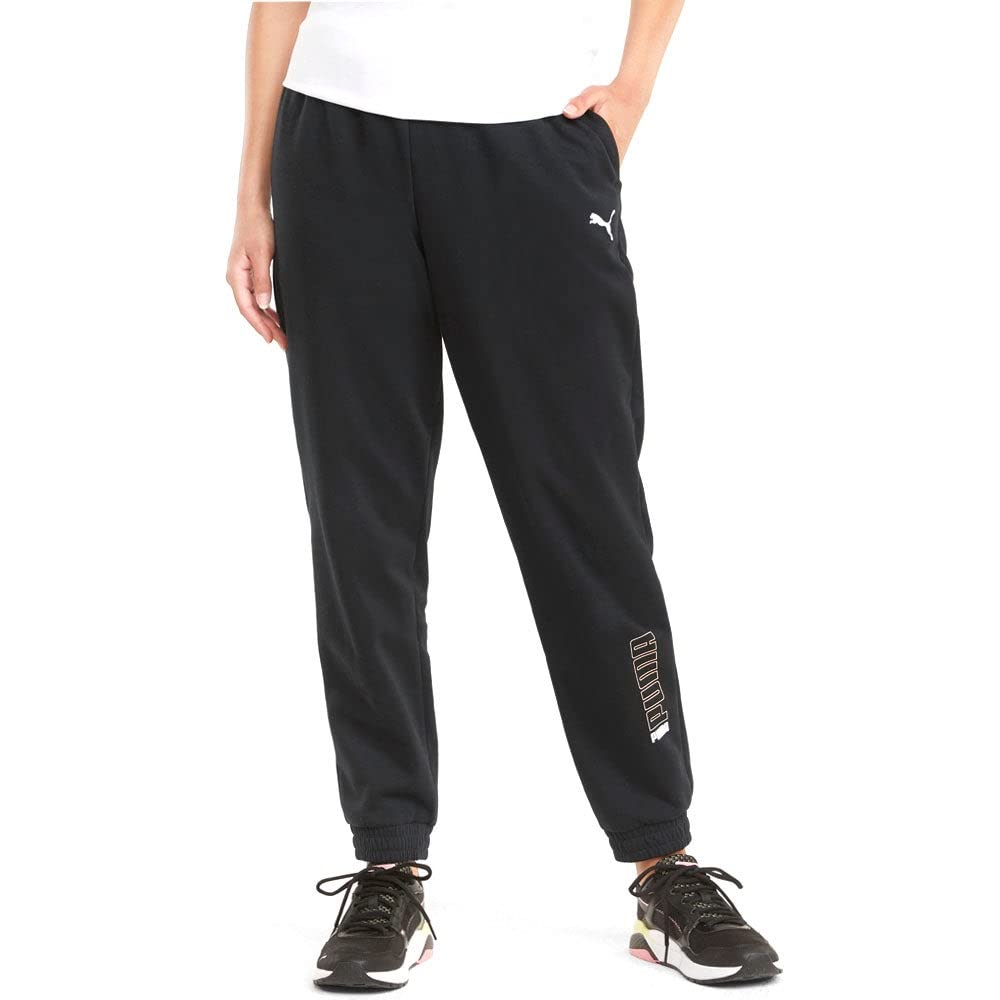 PUMA Women's Modern Sports Pants - Casual Athletic Joggers for Running, Yoga & Lounge - Black - Comfortable Stretchy Workout Pants for Women