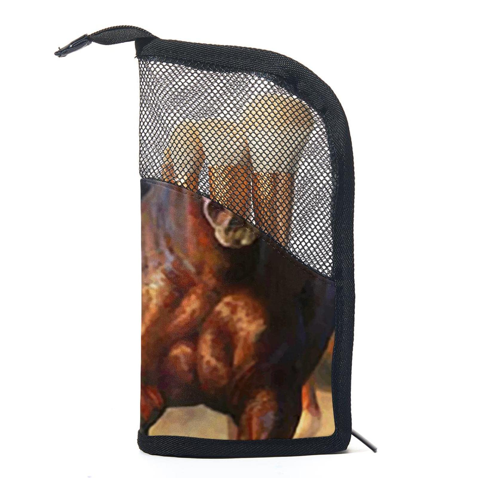 Premium 12-Piece Makeup Brush Organizer Bag - Running Horse Prairie Animal Design, Portable Makeup Brush Holder Case for Travel & Home Storage | Perfect for Makeup Artists & Beauty Enthusiasts