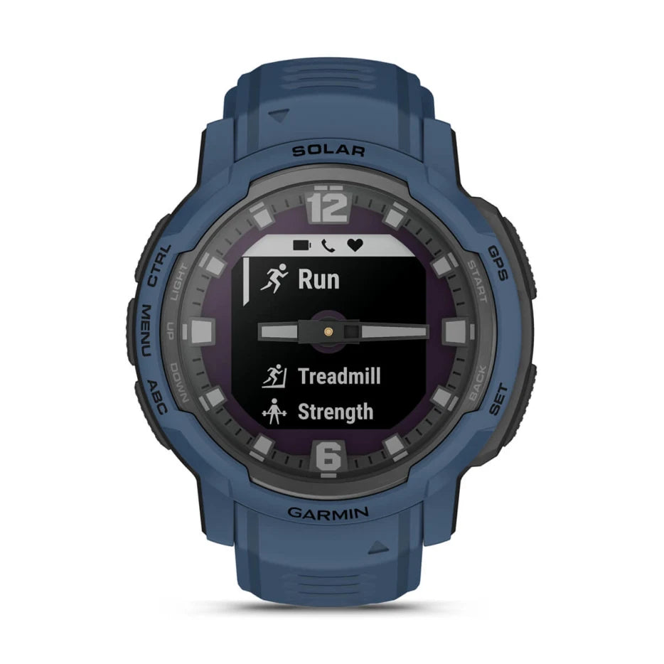 Instinct Crossover Solar Smartwatch - GPS, Heart Rate Monitor & Solar Charging for Outdoor Adventures, Fitness Tracking & Daily Use