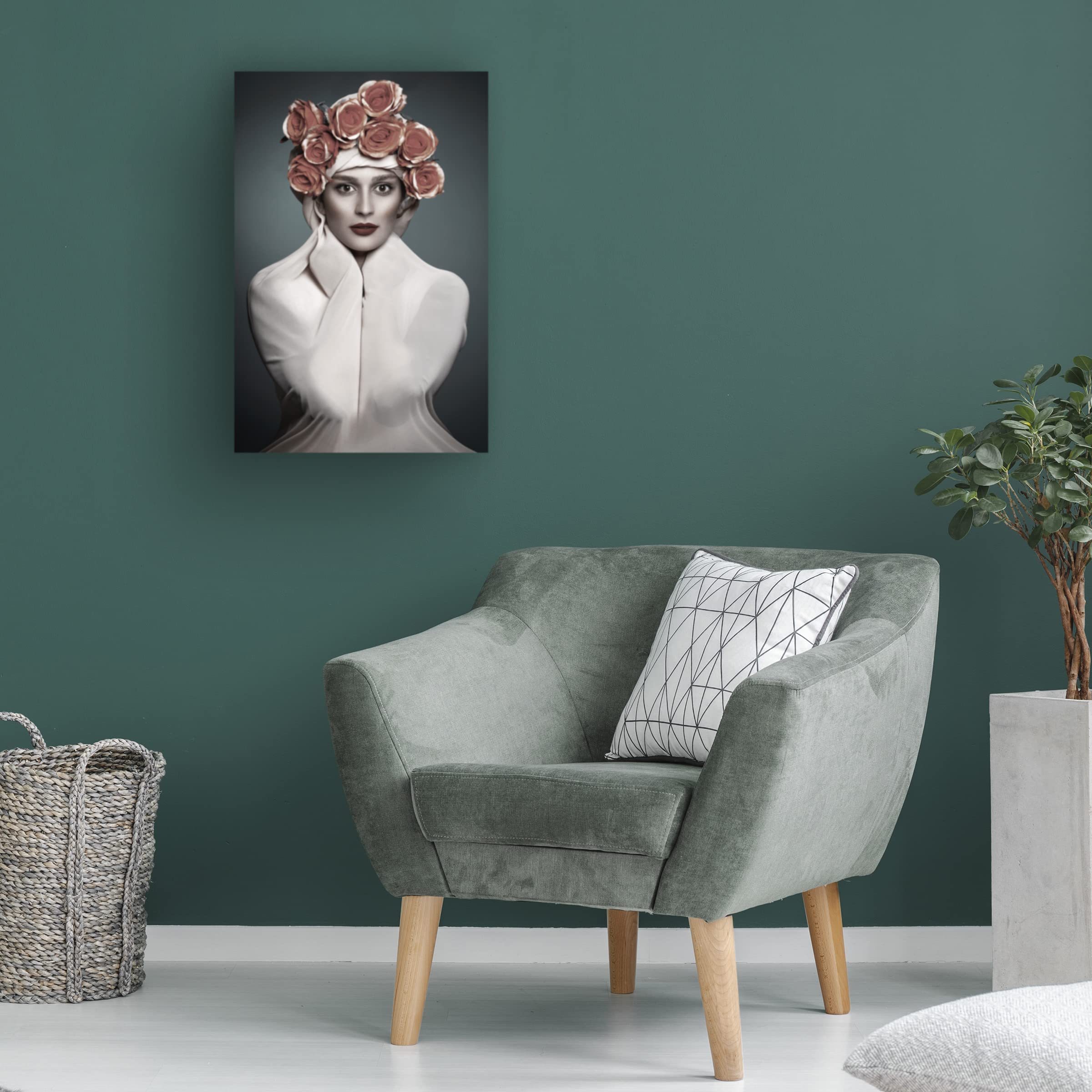 Trademark Fine Art 'Eli' Canvas Wall Art by Mehdi Baziar - Modern Abstract Painting for Living Room, Bedroom & Office Decor