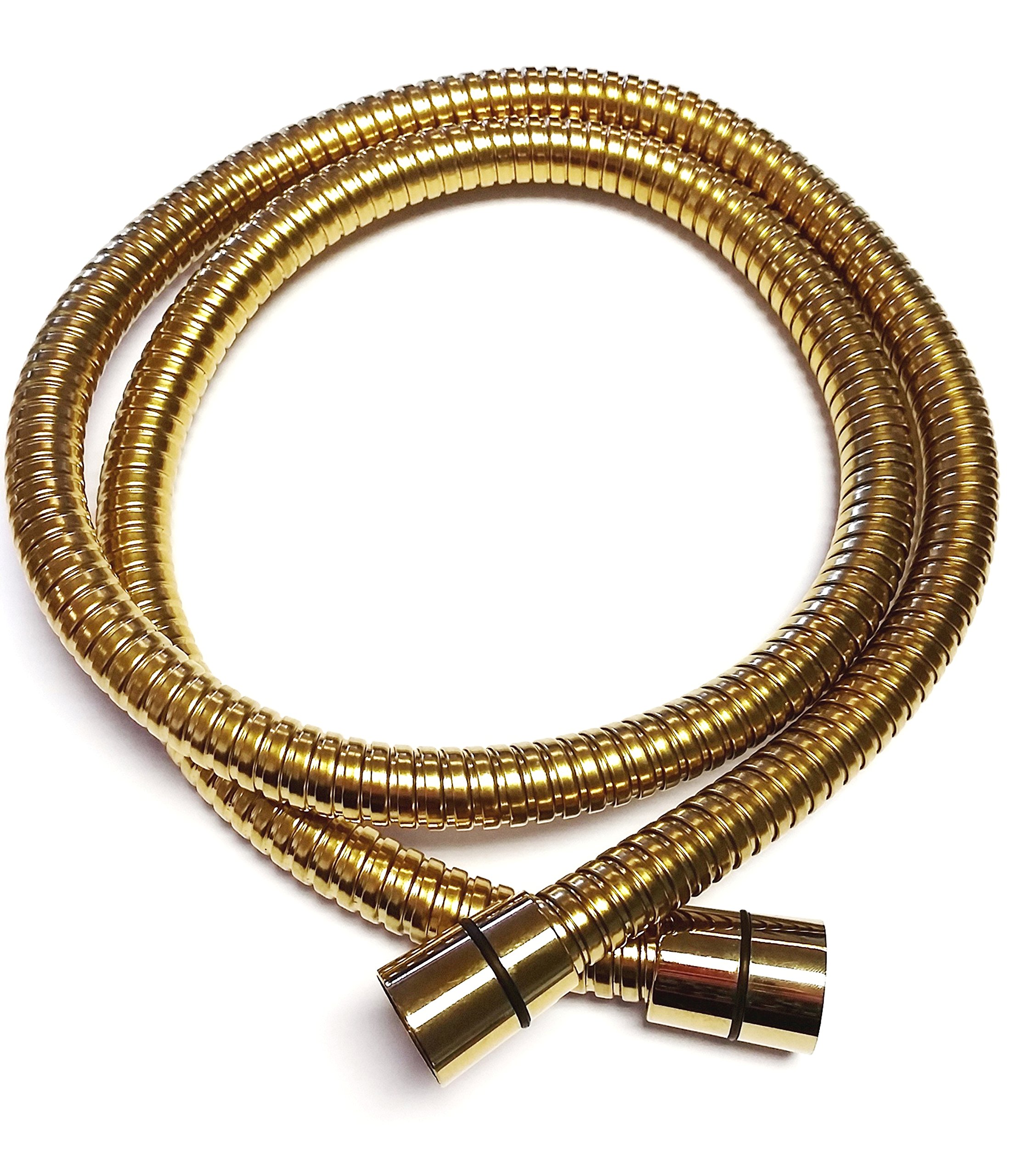 Premium TRITON 1.25m Anti-Kink Shower Hose in Gold - Flexible & Durable Bathroom Upgrade for Spa-Like Shower Experience