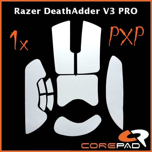 Corepad PXP Grips for Razer Deathadder V3 Pro - Premium Mouse Grip Tape for Gaming - Enhance Control & Comfort for FPS, MOBA, and Esports