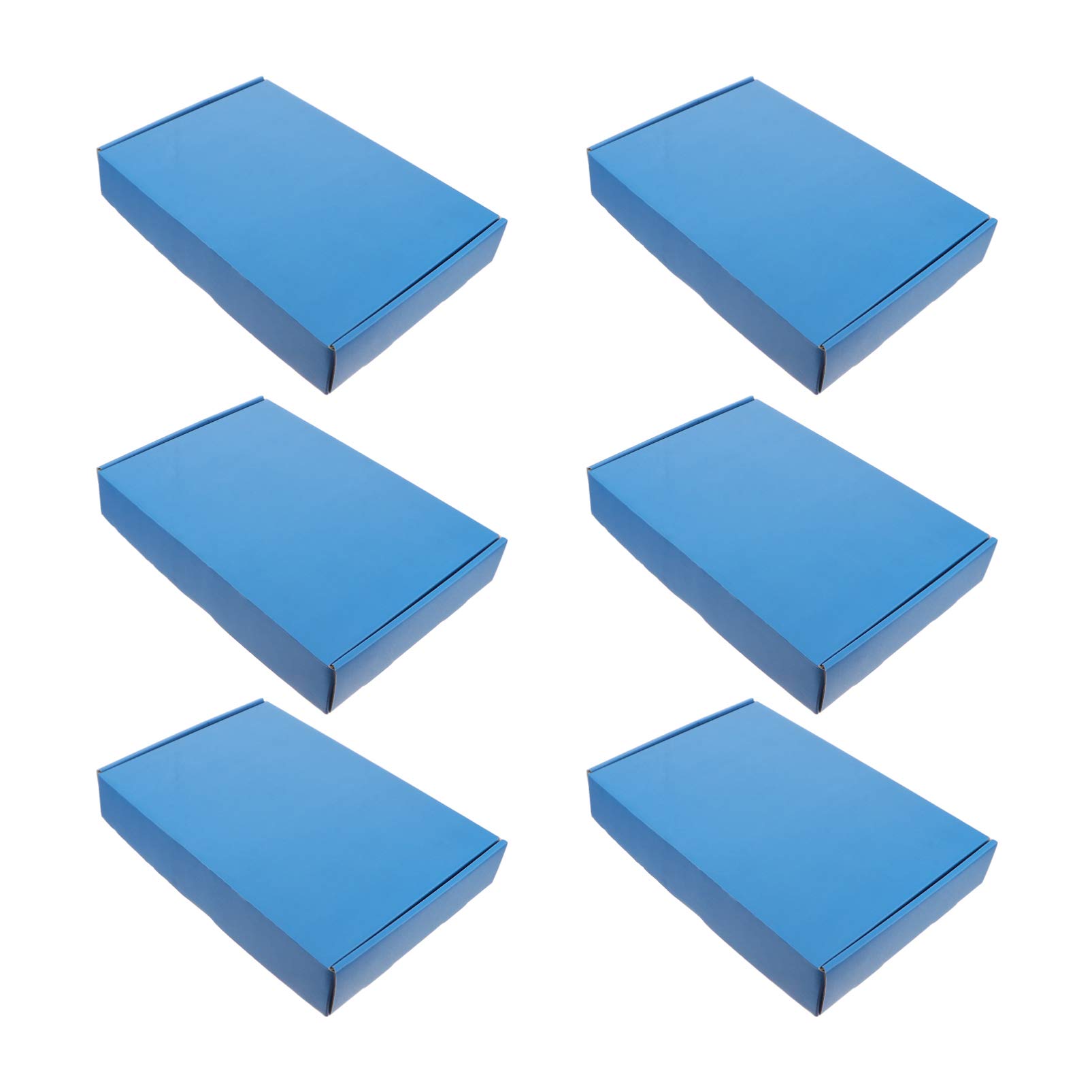 NUOBESTY 15PCS Corrugated Cardboard Shipping Boxes Set - 30x20x5CM Dark Blue Mailers for Jewelry, Gifts, Wedding Favors & Organizer | Perfect for Ecommerce, Small Business Shipping & Home Packing Needs