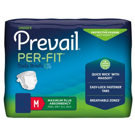 Prevail Per Fit Briefs for Adults - Maximum Plus Absorbency Incontinence Underwear (PF 012, PF 013, PF 014, PF 016) - Ideal for Overnight Protection & Active Lifestyle